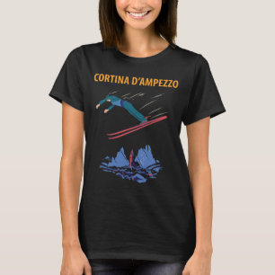 Camiseta Retro de Viagem Cortina d'Ampezzo Itália