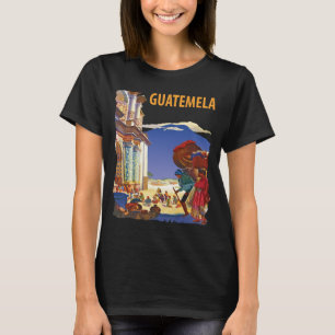 Camiseta Retro de Viagem Guatemala Maya