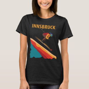 Camiseta Retro de Viagem para Innsbruck Áustria Pi