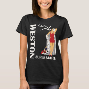 Camiseta Retro de Viagem para Praia de Weston Supe