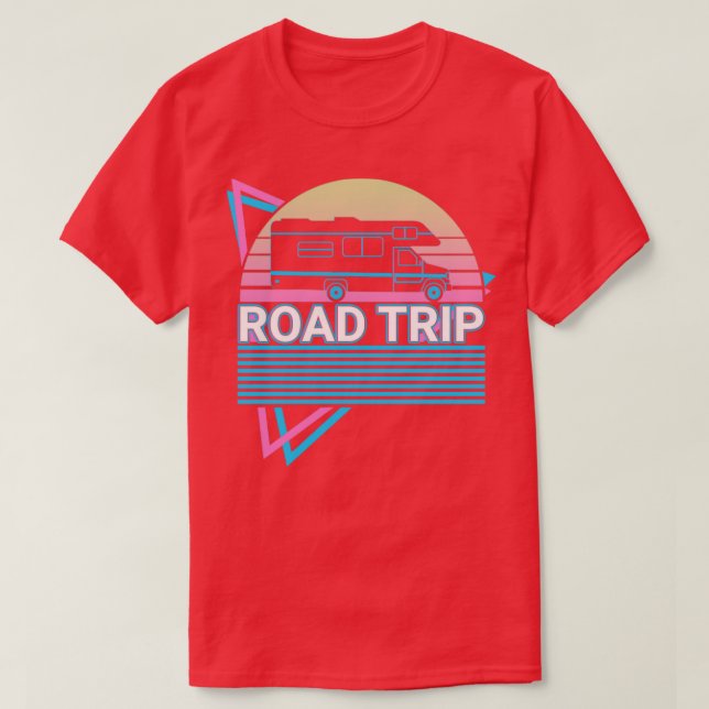 Camiseta Retrô de Viagem Rodoviária (Frente do Design)