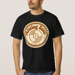 Camiseta Retro de Vinil Analog Soul