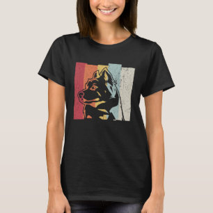Camiseta Retro de Vintage em Malamute no Alasca