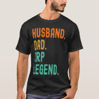 Retro de Vintagem de Legenda de Pai Crypto Husband