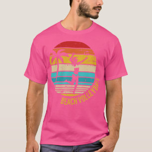 Camiseta Retro de vintagem do voleibol de praia