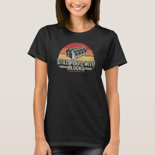 Camiseta Retro de Vintagem Mecânica do Presente Ainda Brinc