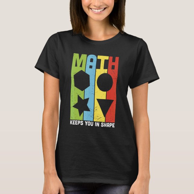 Camiseta Retro De Volta Para O Professor De Matemática Da E (Frente)