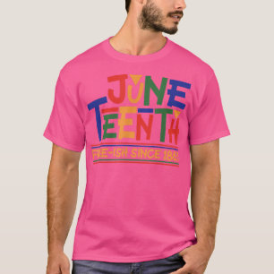 Camiseta Retro Décimo Junho Livre Desde 1865 História Negra