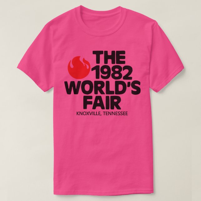 Camiseta Retro Defunct Expo 82 Worlds Fair Knoxville Tennes (Frente do Design)