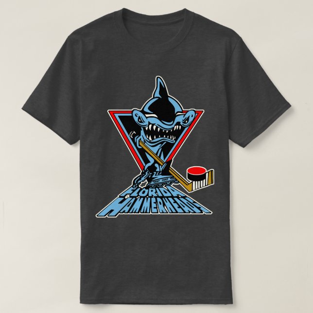 Camiseta Retro Defunct Florida Hammerhead Roller Hockey (Frente do Design)