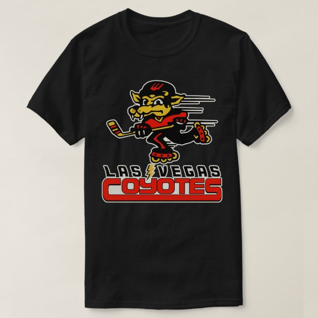 Camiseta Retro Defunct Las Vegas Coyotes Roller Hockey (Frente do Design)