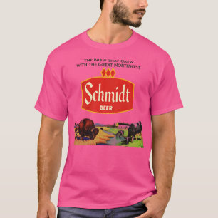 Camiseta Retro Defunct Schmidt Beer Northwest Landscape