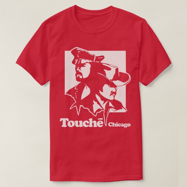 Camiseta Retro Defunct Touche Chicago Gay Nightclub (Frente do Design)