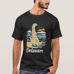 Camiseta Retro Delaware Casa Estado DE Natureza Pôr do Sol