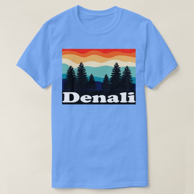 Camiseta Retro Denali Alaska (Frente do Design)