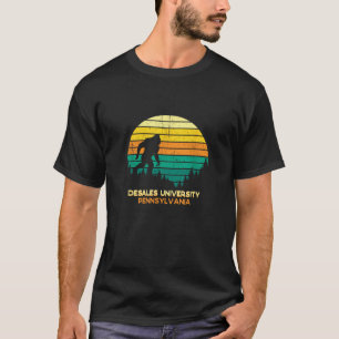 Camiseta Retro DeSales University Pensilvânia Big foot Sou