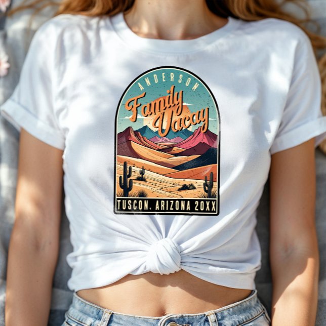 Camiseta Retro Desert Family Vacation ID1134 (Criador carregado)