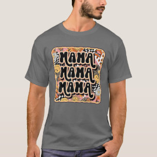 Camiseta Retro Design Mama Leopard Design da mãe ocidental