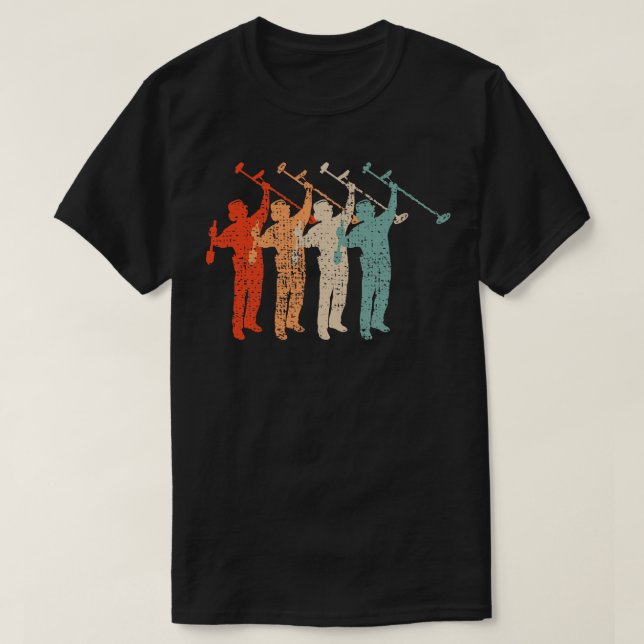 Camiseta Retro Detector de Metal (Frente do Design)