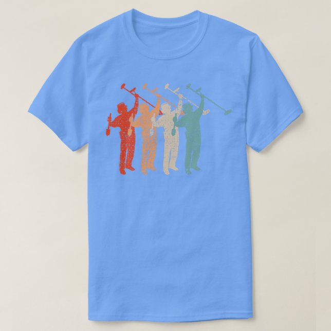Camiseta Retro Detector de Metal (Frente do Design)