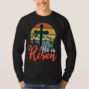 Camiseta Retro Deus Jesus Ele Risen Christian 2022 Happy Ea