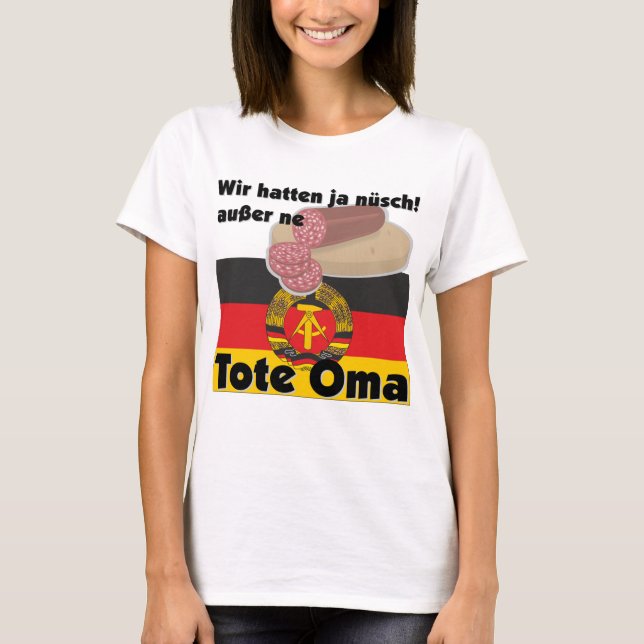 Camiseta Retro Deutschland DDR Tote Oma Ostalgie (Frente)