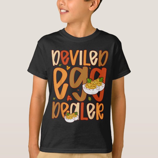 Camiseta Retro Deviled Egg Er Thanksgiving Dinner Funny  (Frente)