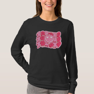 Camiseta Retro Dia de os namorados Abraça Beijos Felizes Fa