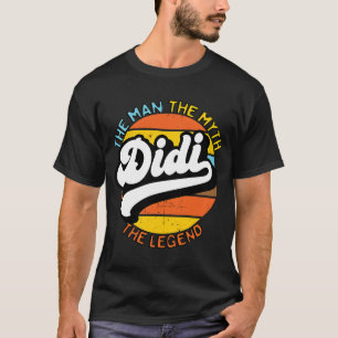 Camiseta Retro Didi O Homem O Mito A Lenda Do Pai