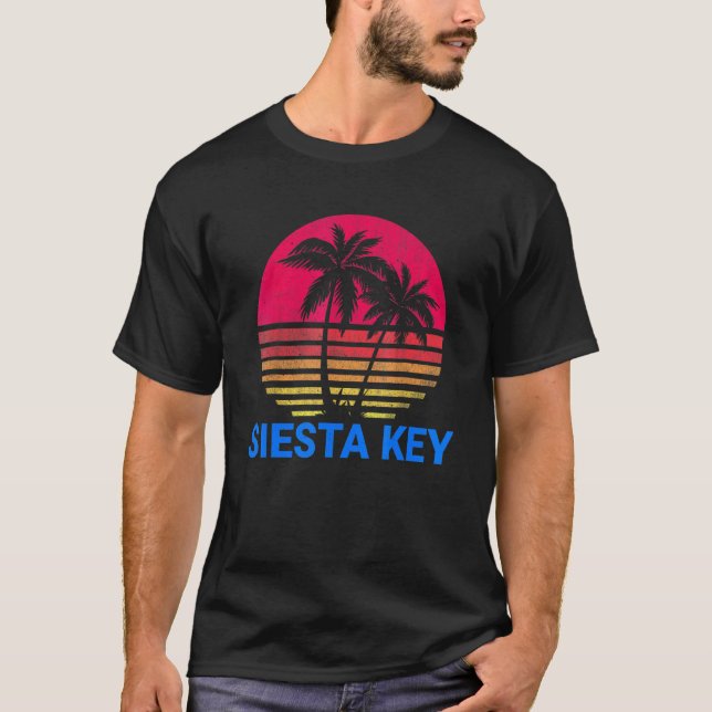 Camiseta Retro Dis da Família de Vacinas em Praia da Siesta (Frente)