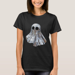 Camiseta Retro Disco Boo Halloween Boo Em Boujee Spooky Dis