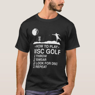 Camiseta Retro Disk Golfer Men How To Play Disk Golf Repea