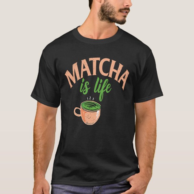 Camiseta Retro Distinto Vintage Matcha Tea Drinker (Frente)