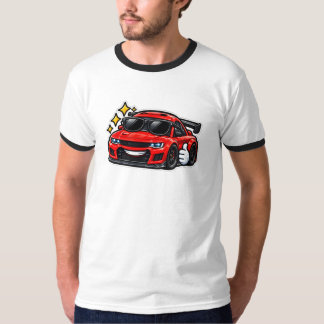 Camiseta Retro Divertida de Carro | Red Coolcar