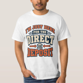 Camiseta Retro Divertida de Depósito Direto