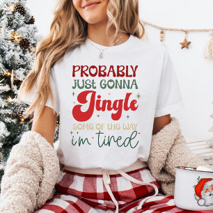 Camiseta Retro Divertido Natal “Tocar Alguns dos Caminhos”