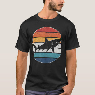 Camiseta Retro Divertido Tubarão Mergulho Scuba Diver Para