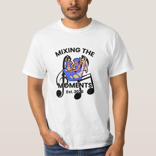 Camiseta Retro DJ Music Mix (Frente)