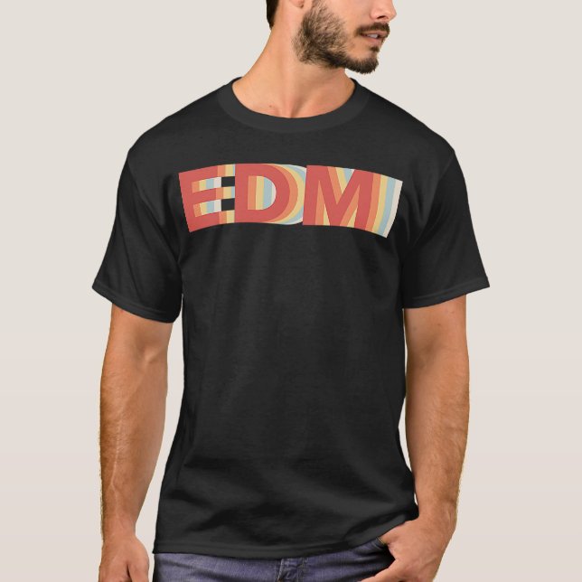 Camiseta Retro DJ Music Rave Music Festival Electronic Musi (Frente)
