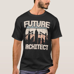 Camiseta Retro do Arquiteto do Futuro dos Estudantes