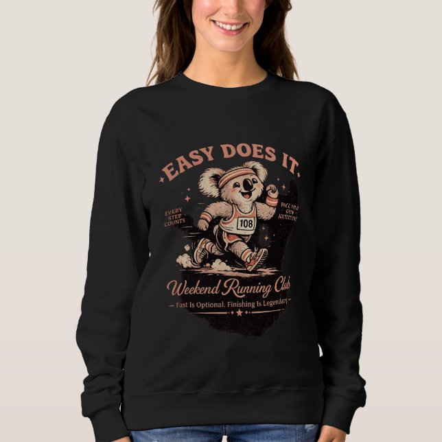Camiseta Retro do Clube de Corrida de Fim de Seman (Frente)