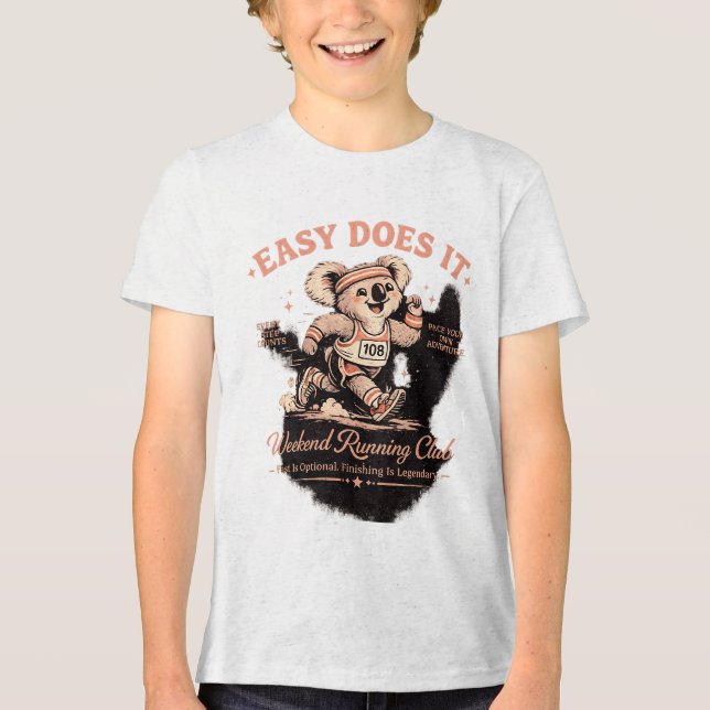 Camiseta Retro do Clube de Corrida de Fim de Seman (Frente)