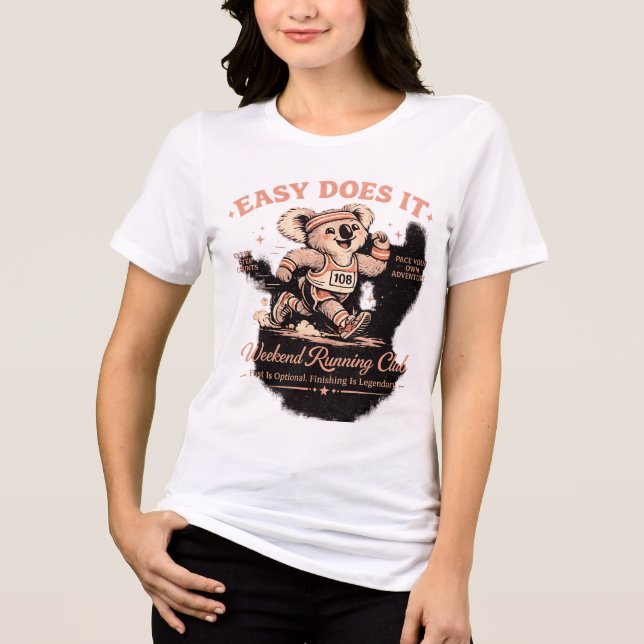 Camiseta Retro do Clube de Corrida de Fim de Seman (Frente)
