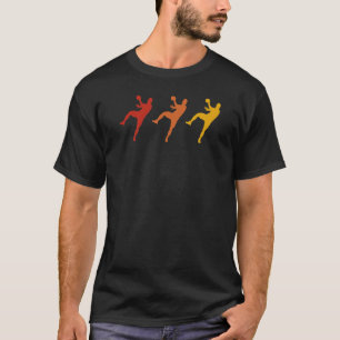Camiseta Retro do jogador de handebol do grupo Handball