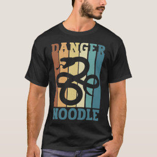 Camiseta Retro do Noodle do Perigo de cobra