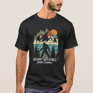 Camiseta Retro do Parque Nacional do Monte Mitchell North C