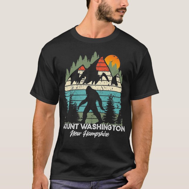 Camiseta Retro do Parque Nacional do Monte Washington New H (Frente)