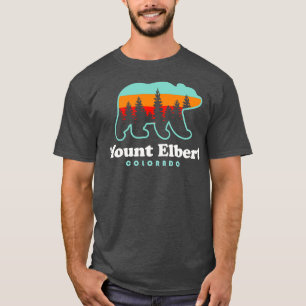 Camiseta Retro do Urso Hike do Monte Elbert Colorado