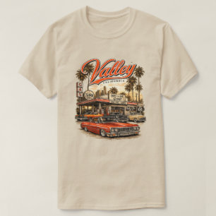 Camiseta Retro do Vale da Califórnia Posto de Ga
