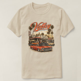 Camiseta Retro do Vale da Califórnia | Posto de Ga